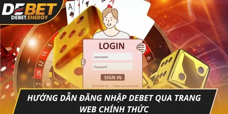 Hướng dẫn đăng nhập DEBET qua trang web chính thức