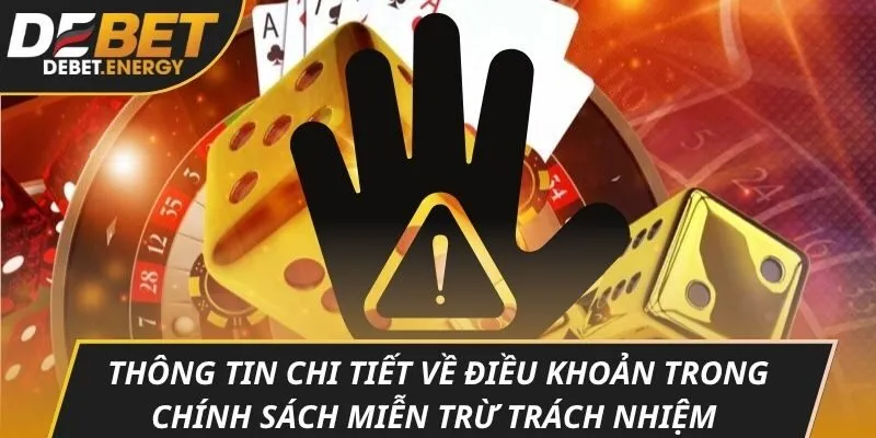 Thông tin chi tiết về điều khoản trong chính sách miễn trừ trách nhiệm