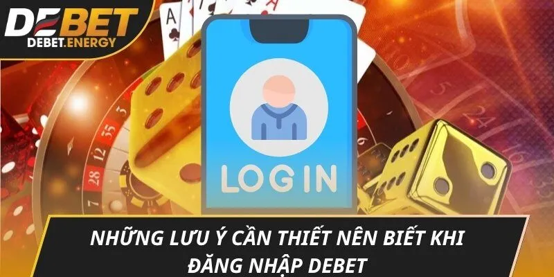 Những lưu ý cần thiết nên biết khi đăng nhập DEBET